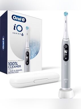 Oral-B iO Series 6 Grey Opal Rechargeable Electric Toothbrush NEW